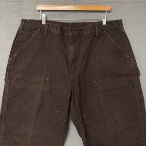 Carhartt B136 DKB Double Knee Duck Canvas‎ Work Pants Chocolate 40 x 32